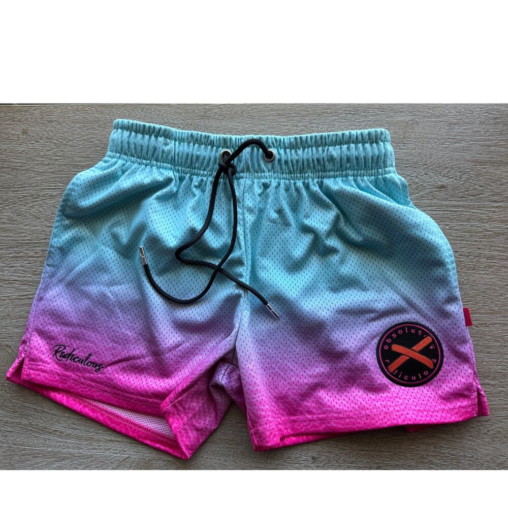 NWT Absolutely Ridiculous Miami Ice Baseball Shorts Sz Youth XL